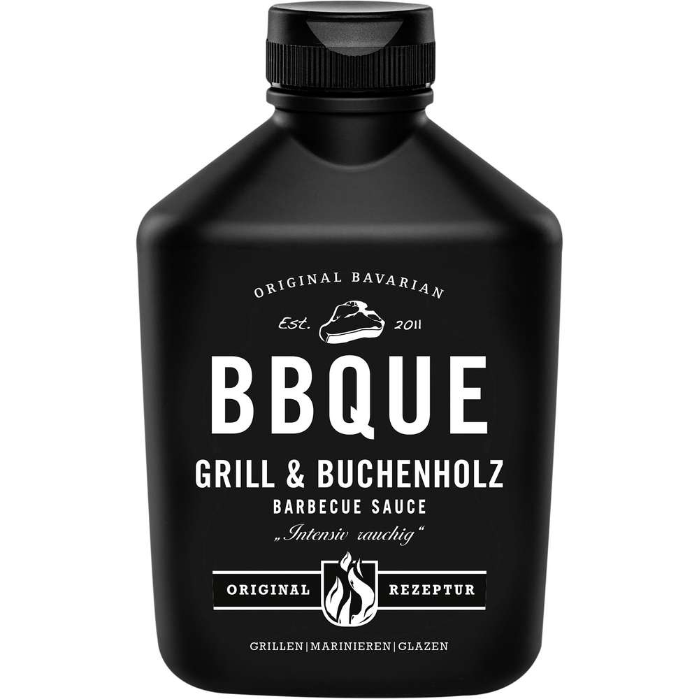 BBQUE Grill & Beechwood Barbecue Sauce “Intensely Smoky” 400ml / 13.52fl.oz.