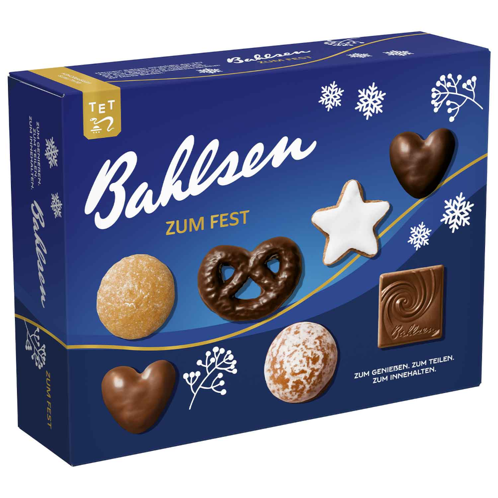 Mistura de Lebkuchen Bahlsen "Zum Fest" Biscoitos de Natal 500g / 17.63oz