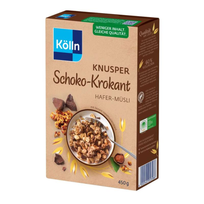 Kölln Knusper Schoko Krokant Hafer-Müsli 450g / 15.87oz