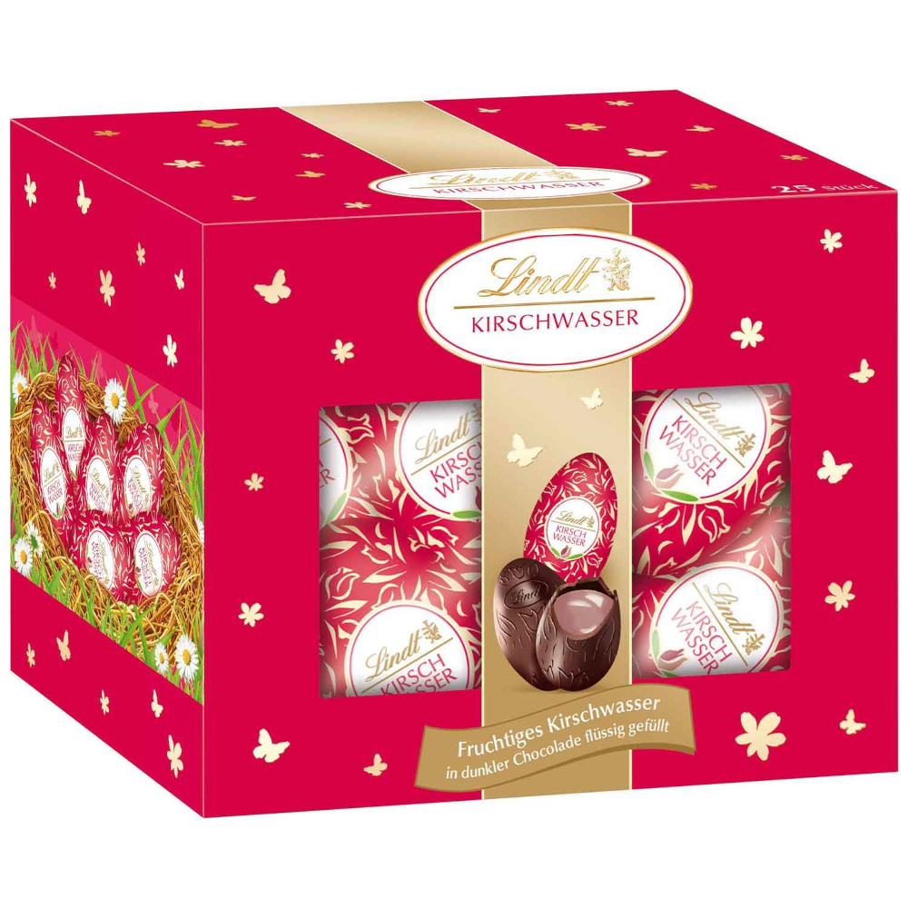 Lindt Cherry Brandy Easter Eggs 25 pieces in a case 450g / 15.87 oz