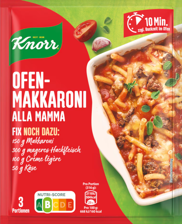 Knorr Fix for Oven-Baked Macaroni alla Mamma 48g / 1.69oz