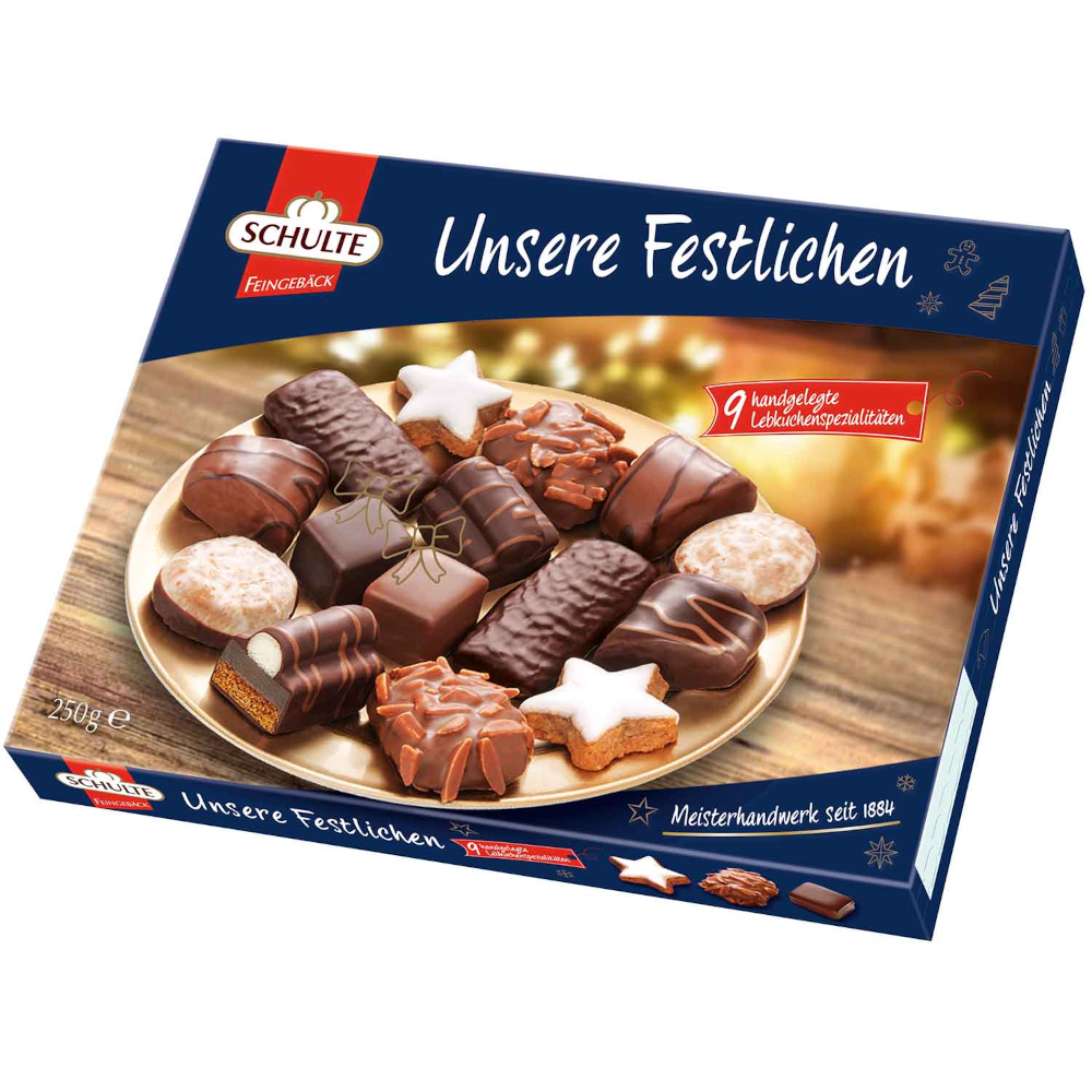 Schulte Nos Biscuits de Noël Festifs 250g / 8.81oz