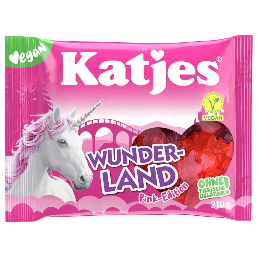Katjes Wunderland Pink Edition vegan fruit gum 175g