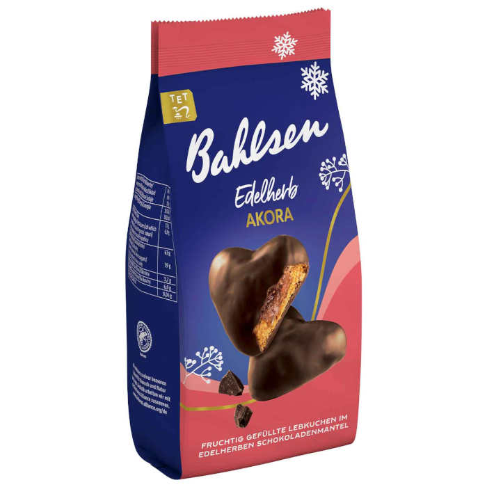 Bahlsen Akora Edelherb filled gingerbread hearts Christmas cookies 150g