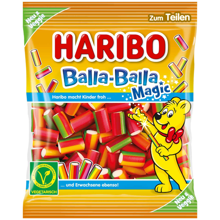 HARIBO Balla Balla Gomas de Fruta Mágicas Vegetarianas 160g