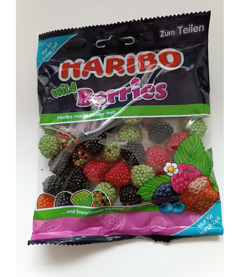 HARIBO Baies Sauvages en gelée avec nonpareille 175g