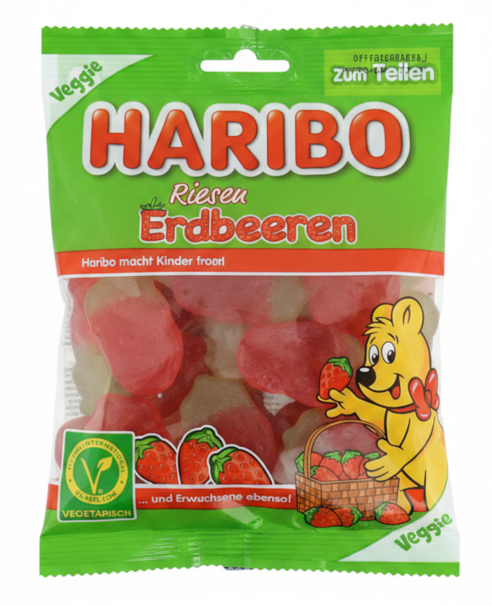 Haribo Giant Strawberries fruity, vegetarian 175g / 6.17oz