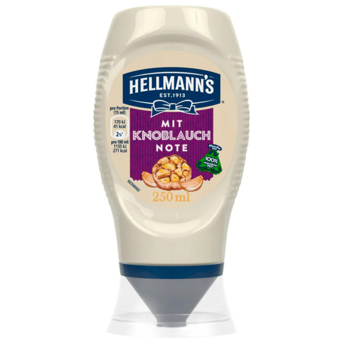 Salsa HELLMANN con nota de ajo 250ml / 8.45 fl. oz.