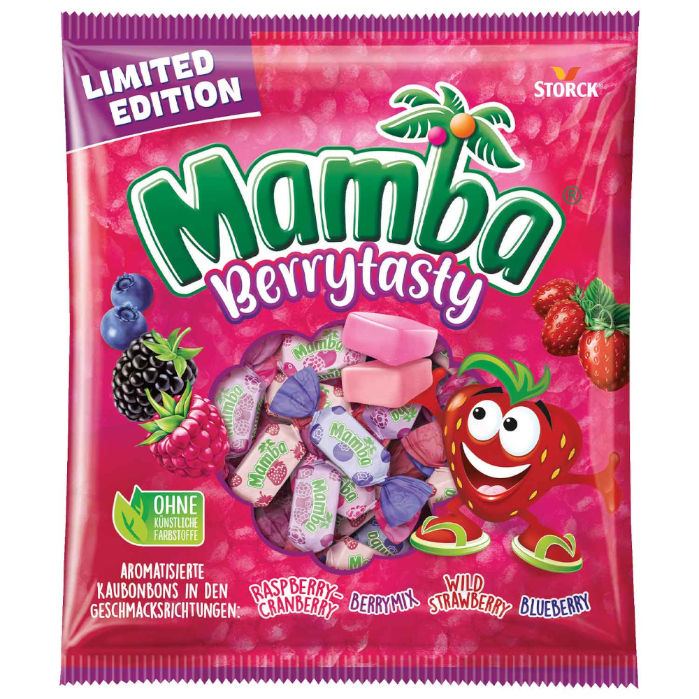 Storck Mamba Berrytasty fruitige kauwsnoepjes 290g / 10.22oz
