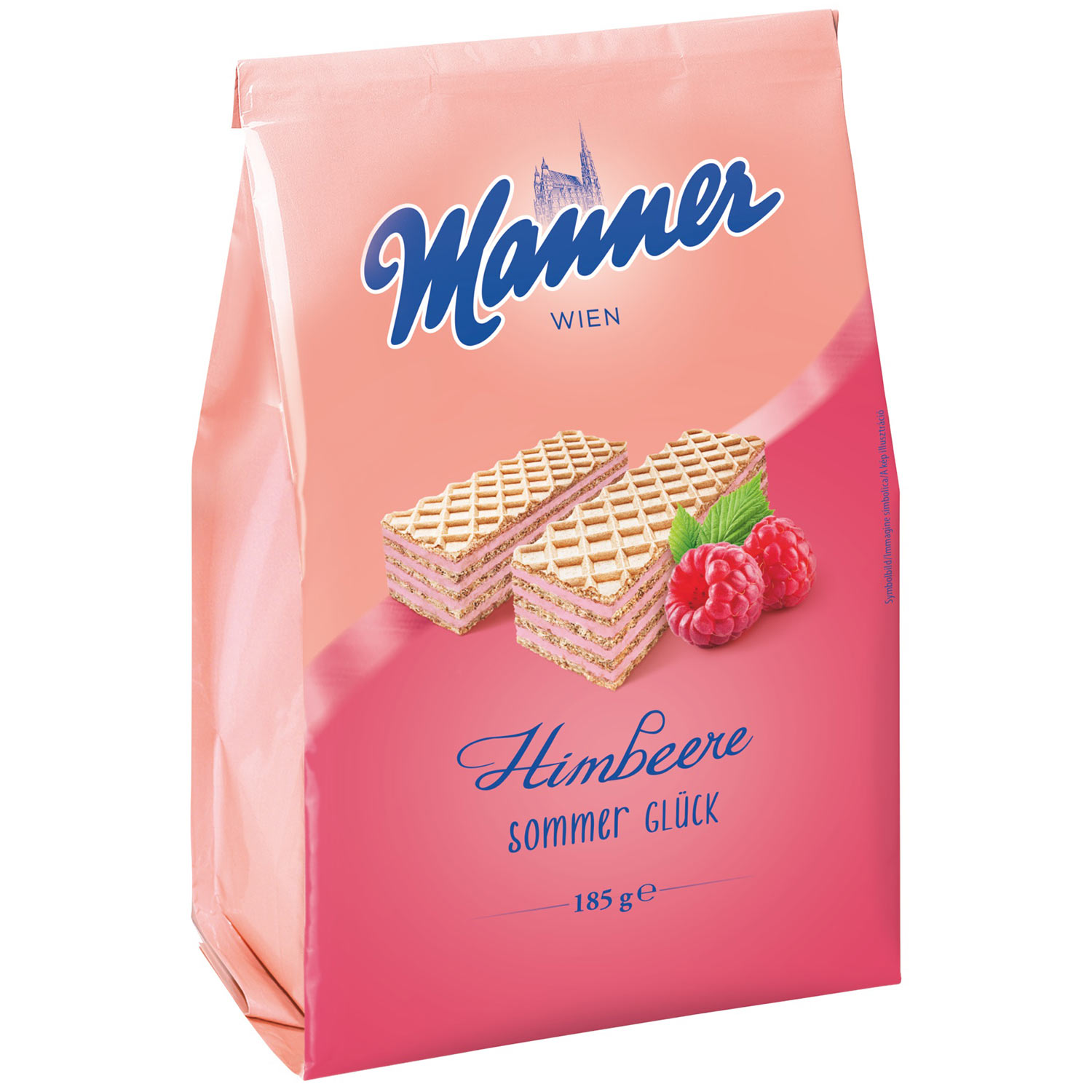 Manner Sommerglück Himbeere Waffelgebäck 185g / 6.52oz