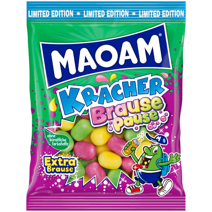 MAOAM Kracher Pause effervescente Bonbons à mâcher fourrés à l'effervescence 200g