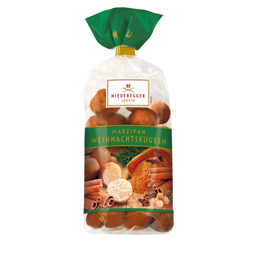 Niederegger Boules de Noël en pâte d'amande 150g / 5.29oz
