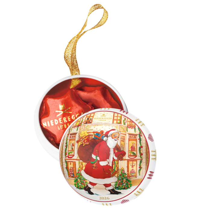 Niederegger Boule de Noël en pâte d'amande 2025 Décor de sapin 37,5g