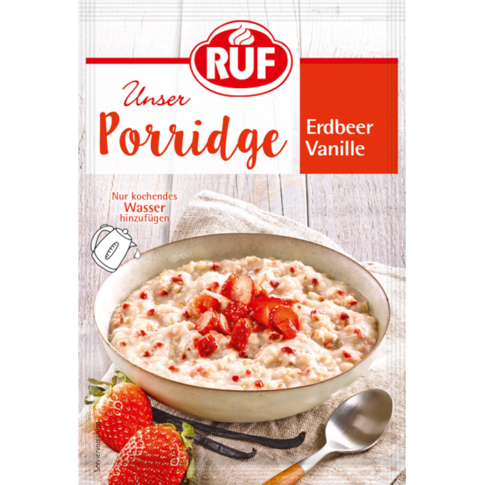 RUF Porridge Fraise Vanille 65g / 2.29oz