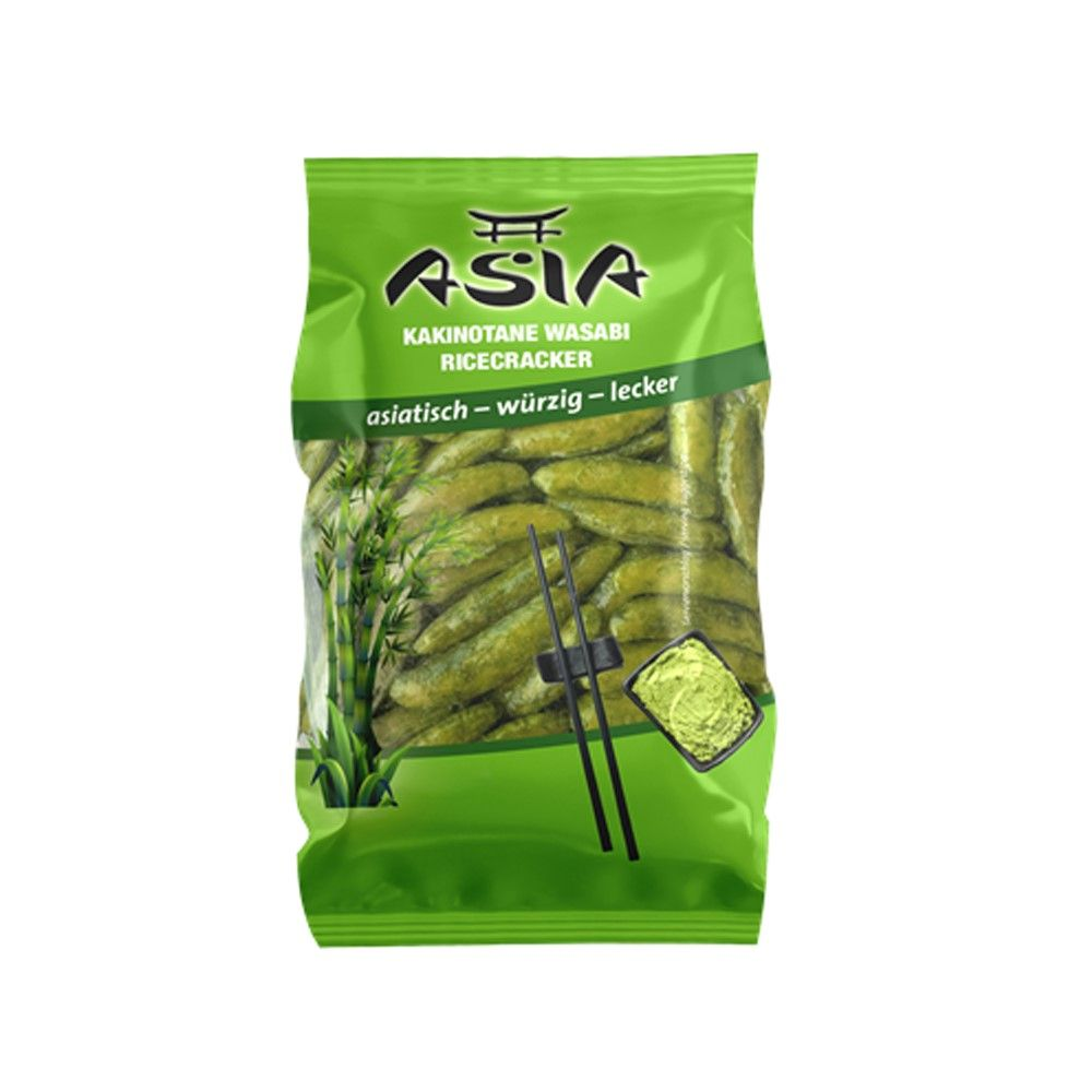 XOX Asia Rice Crackers Wasabi, vegan 150g / 5.29oz