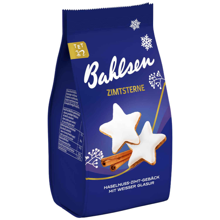 Bahlsen cinnamon stars with white icing 100g