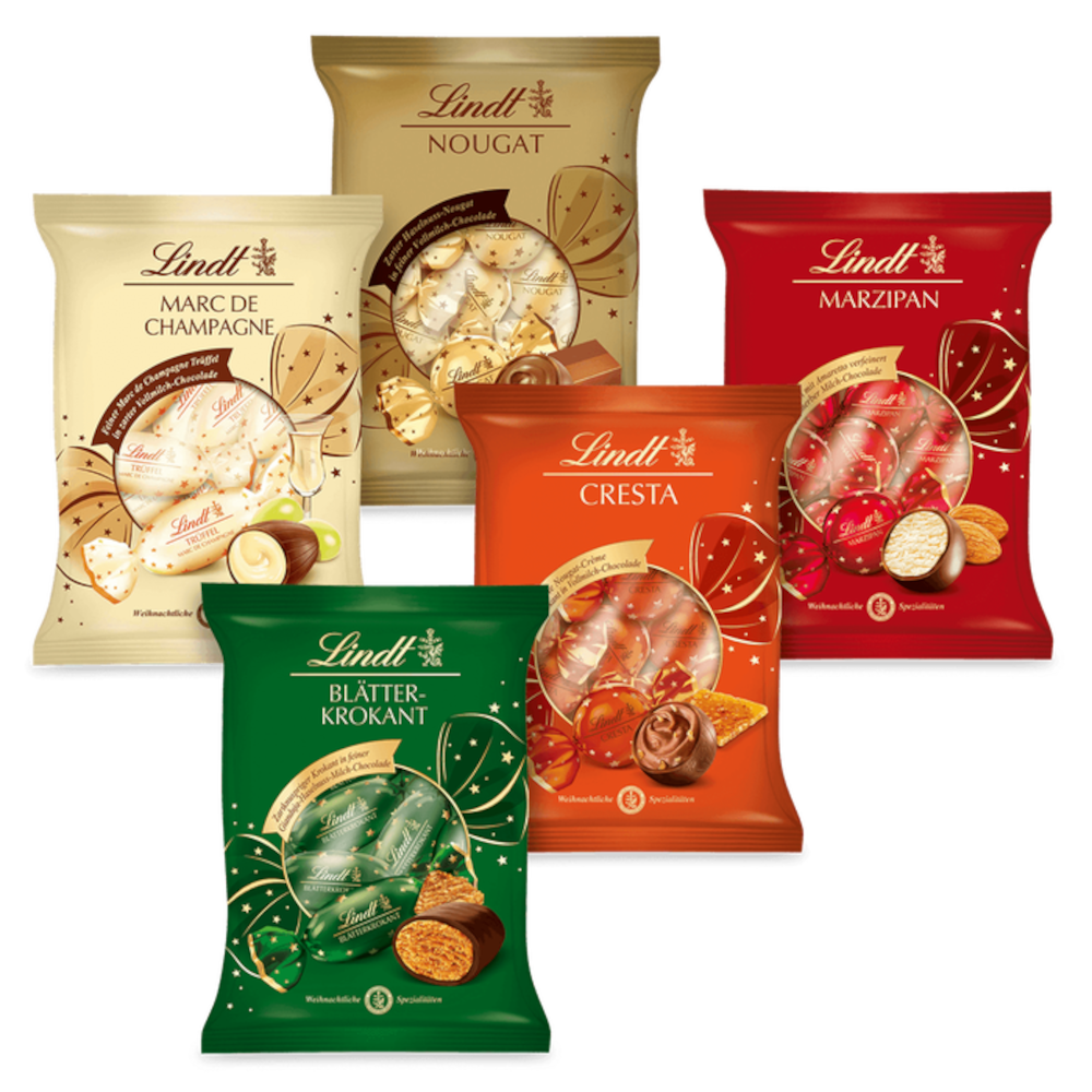 Lindt Double Twist Christmas Set 5 Varieties