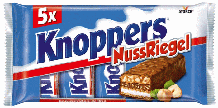 Storck Knoppers Nussriegel 5 Stück